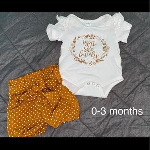 Isn’t She Lovely baby girl outfit